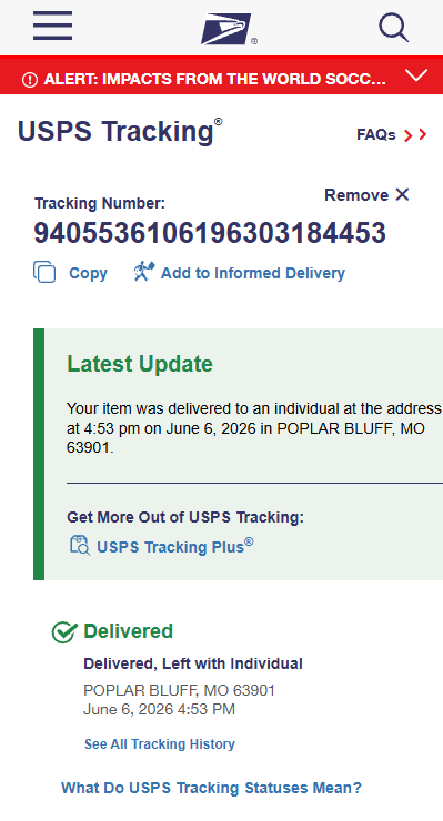 Delivery Proof Log 4